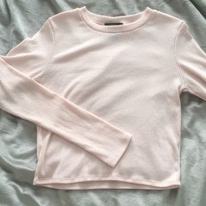 pink long sleeve shirt